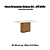 Mesa Solana Retangular 160cm c/ Vidro Ref. SC67-127 - Nature / Off White - Móveis Henn - Imagem 2