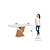 Mesa Solus Retangular 160cm c/ Vidro - Ref. SC27-127 - Nature / Off White - Móveis Henn - Imagem 4