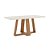 Mesa Lins Retangular 180cm c/ Vidro - Ref. SC95-127 - Nature / Off White - Móveis Henn - Imagem 2