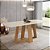 Mesa Lins Retangular 200cm c/ Vidro - Ref. SC96-127 - Nature / Off White - Móveis Henn - Imagem 1