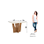 Mesa Vértice Retangular 120cm c/ Vidro Ref. SC44-127 - Nature / Off White - Móveis Henn - Imagem 4