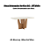 Mesa Vértice Retangular 160cm c/ Vidro Ref. SC35-127 - Nature / Off White - Móveis Henn - Imagem 2