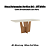 Mesa Vértice Retangular 180cm c/ Vidro Ref. SC88-127 - Nature / Off White - Móveis Henn - Imagem 2