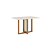 Mesa Natali Retangular 120cm Ref. SC75-127 - Nature / Off White - Móveis Henn - Imagem 3