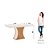 Mesa Luiza Retangular 160cm c/ Vidro Ref. SC15-127 - Nature / Off White - Móveis Henn - Imagem 3