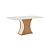 Mesa Luiza Retangular 160cm c/ Vidro Ref. SC14-127 - Nature / Off White - Móveis Henn - Imagem 3