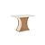 Mesa Luiza Retangular 120cm c/ Vidro Ref. SC42-127 - Nature / Off White - Móveis Henn - Imagem 3