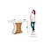 Mesa Luiza Retangular 120cm c/ Vidro Ref. SC42-127 - Nature / Off White - Móveis Henn - Imagem 4