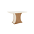 Mesa Luiza Retangular 120cm c/ Vidro Ref. SC17-127 - Nature / Off White - Móveis Henn - Imagem 3