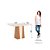 Mesa Orus Retangular 120cm Ref. S210-151 - Nature / Off White - Móveis Henn - Imagem 4