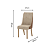 Par de Cadeiras Ivy - Ref. S36-535 - Corano Caramelo / Creme - Moveis Henn - Imagem 5