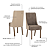Par de Cadeiras Ivy - Ref. S36-534 - Corano Bege / Cacao - Moveis Henn - Imagem 5