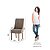 Par de Cadeiras Ivy - Ref. S36-534 - Corano Bege / Cacao - Moveis Henn - Imagem 6