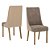 Par de Cadeiras Ivy - Ref. S36-534 - Corano Bege / Cacao - Moveis Henn - Imagem 2