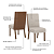 Par de Cadeiras Anne - Ref. S33-531 - Corano Caramelo / Linho - Moveis Henn - Imagem 5