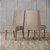 Par de Cadeiras Anne - Ref. S33-536 - Corano Bege / Creme - Moveis Henn - Imagem 1