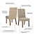 Par de Cadeiras Anne - Ref. S33-536 - Corano Bege / Creme - Moveis Henn - Imagem 5