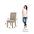 Par de Cadeiras Nina - Ref. S32-538 - Creme - Moveis Henn - Imagem 6