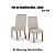 Par de Cadeiras Nina - Ref. S32-502 - Linho - Moveis Henn - Imagem 2
