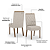 Par de Cadeiras Nina - Ref. S32-502 - Linho - Moveis Henn - Imagem 5