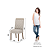 Par de Cadeiras Nina - Ref. S32-502 - Linho - Moveis Henn - Imagem 6
