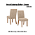 Par de Cadeiras Esther - Ref. S39-538 - Creme - Moveis Henn - Imagem 2