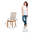 Kit 04 Cadeiras Isa (04un.) - Ref. S11-502 - Linho - Moveis Henn - Imagem 5