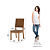 Kit 04 Cadeiras Milla Plus (04 un.) - Ref. S38-537 - Corano Caramelo - Moveis Henn - Imagem 6