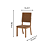 Par de Cadeiras Milla Plus (04 un.) - Ref. S38-537 - Corano Caramelo - Moveis Henn - Imagem 5