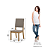Kit 04 Cadeiras Milla - Ref. S35-510 - Marrom Amendoa - Moveis Henn - Imagem 6