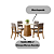 Conjunto de Mesa Dora 90cm + 04 Cadeiras Milla Marrom Amendoa - Móveis Henn - Imagem 2
