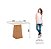 Conjunto de Mesa Dora 90 + 04 Cadeiras Milla Marrom Amendoa - Móveis Henn - Imagem 5