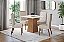 Conjunto de Mesa Dora 90 + 04 Cadeiras Nina Linho - Móveis Henn - Imagem 1
