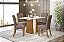 Conjunto de Mesa Orus 120 + 04 Cadeiras Bella Marrom Amendoa - Móveis Henn - Imagem 1