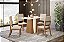 Conjunto de Mesa Orus 120 + 04 Cadeiras Milla Linho - Móveis Henn - Imagem 1