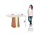 Conjunto de Mesa Orus 120 + 04 Cadeiras Milla Linho - Móveis Henn - Imagem 5