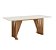 Conjunto de Mesa Adriana 200cm c/ Vidro e Canto Redondo + 08 Cadeiras Milla Linho - Móveis Henn - Imagem 4