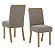 Conjunto de Mesa Adriana 180cm c/ Vidro e Canto Redondo + 06 Cadeiras Malu Marrom Amendoa - Móveis Henn - Imagem 3