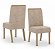 Conjunto de Mesa Adriana 180cm c/ Vidro e Canto Redondo + 06 Cadeiras Nina Creme - Móveis Henn - Imagem 3