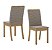 Conjunto de Mesa Luiza 120cm c/ Vidro e Canto Redondo + 04 Cadeiras Isa Bege- Móveis Henn - Imagem 3