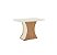 Conjunto de Mesa Luiza 120cm c/ Vidro + 04 Cadeiras Ivy Bege - Móveis Henn - Imagem 4