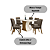 Conjunto de Mesa Luiza 160cm + 06 Cadeiras Vita Bege - Móveis Henn - Imagem 2
