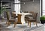 Conjunto de Mesa Luiza 160 + 06 Cadeiras Vita Bege - Móveis Henn - Imagem 1