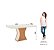 Conjunto de Mesa Luiza 160cm c/ Vidro e Canto Redondo + 06 Cadeiras Milla Linho - Móveis Henn - Imagem 5