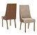 Conjunto de Mesa Luiza 160cm c/ Vidro + 06 Cadeiras Ivy Corano Caramelo / Creme - Móveis Henn - Imagem 3