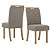 Conjunto de Mesa Luiza 160cm c/ Vidro + 06 Cadeiras Bella Marrom Amendoa - Móveis Henn - Imagem 3