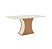 Conjunto de Mesa Luiza 160cm c/ Vidro + 06 Cadeiras Bella Marrom Amendoa - Móveis Henn - Imagem 4