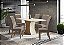 Conjunto de Mesa Luiza 160cm c/ Vidro + 06 Cadeiras Bella Marrom Amendoa - Móveis Henn - Imagem 1