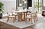 Conjunto de Mesa Natali 160 + 06 Cadeiras Milla Linho - Móveis Henn - Imagem 1