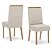 Conjunto de Mesa Natali 160cm c/ Vidro e Canto Redondo + 06 Cadeiras Nina Linho - Móveis Henn - Imagem 3